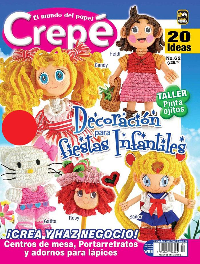 El Mundo del Papel Crep̩ 62 - DecoraciÌ_n para fiestas Infantiles - Formato Digital - ToukanMango