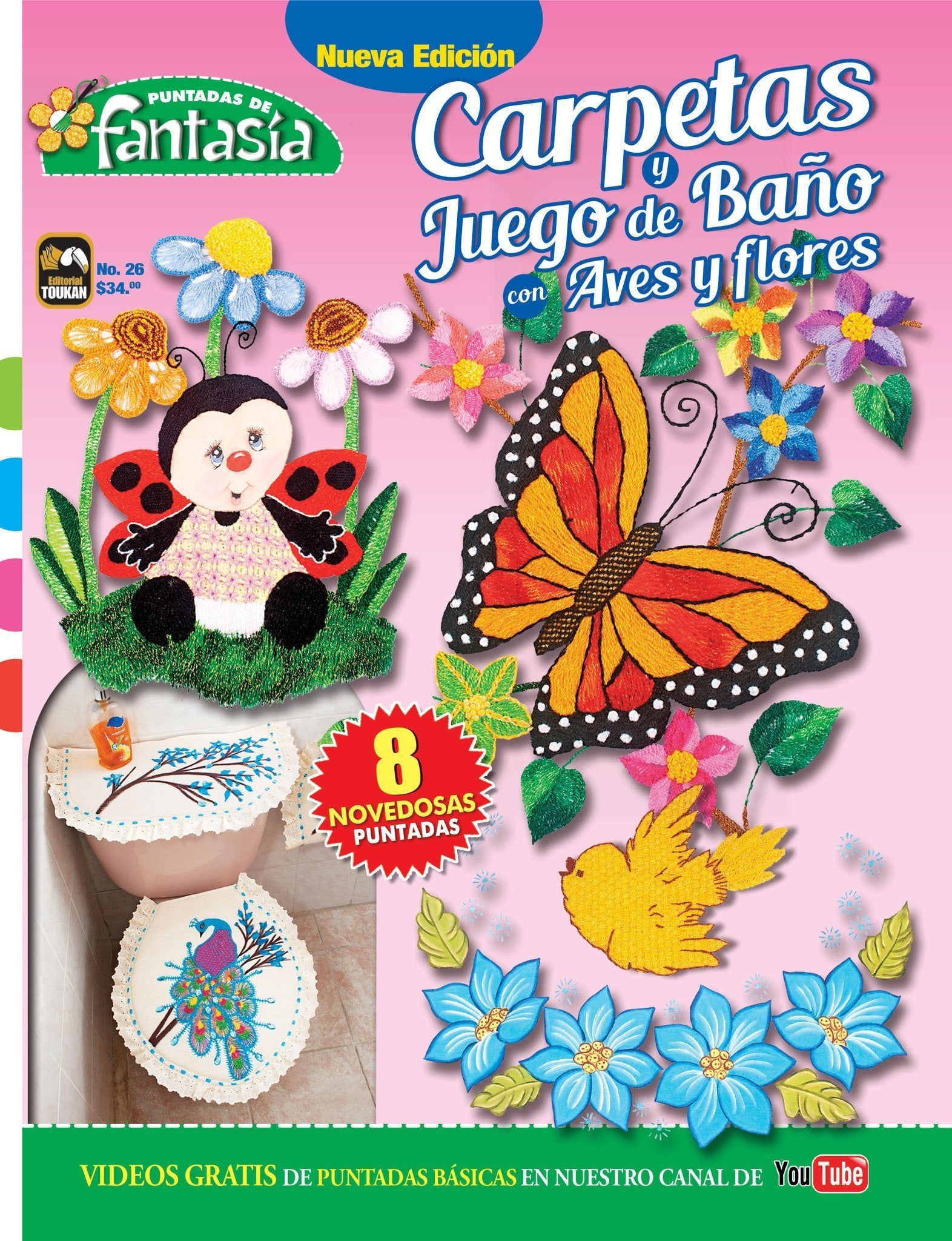 Revista Puntadas de FantasÌ_a 26 - Carpetas y Juegos de ba̱o - Formato Digital - ToukanMango