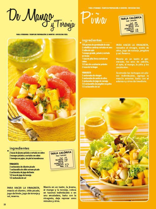 Irresistibles Ensaladas Especial 19 - 4 Ingredientes para bajar de peso - Formato Digital - ToukanMango