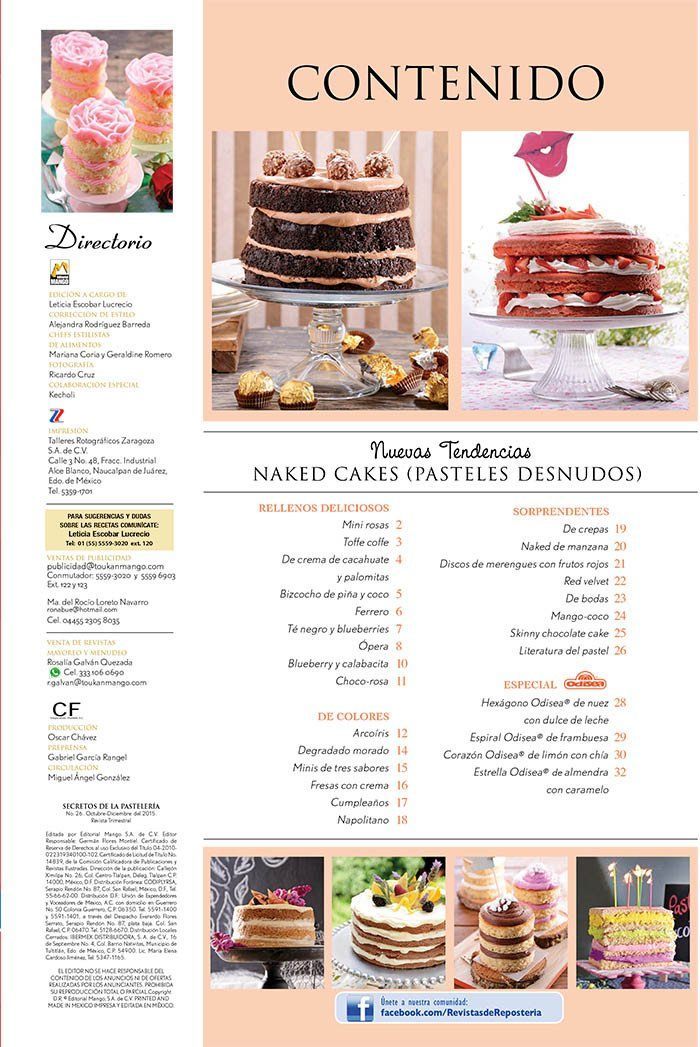 Secretos de la PastelerÌ_a Casera 26 - Naked cakes pasteles desnudos - Formato Digital - ToukanMango