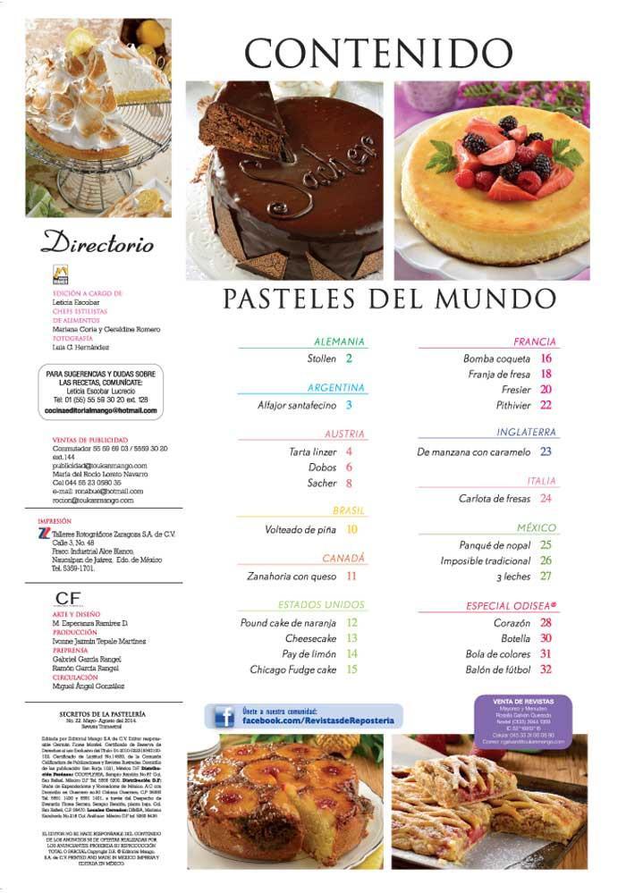 Secretos de la PastelerÌ_a Casera 22 - Pasteles del mundo - Formato Digital - ToukanMango