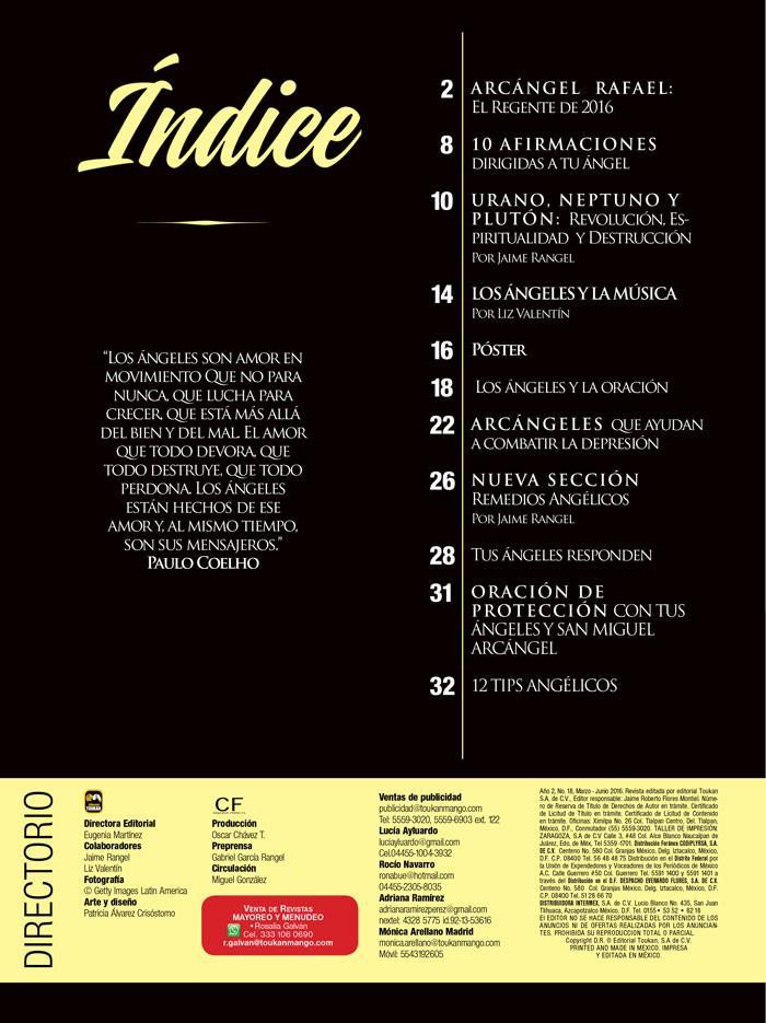 Senda de ́ngeles la Revista 18 - ArcÌÁngel Rafael - Formato Digital - ToukanMango