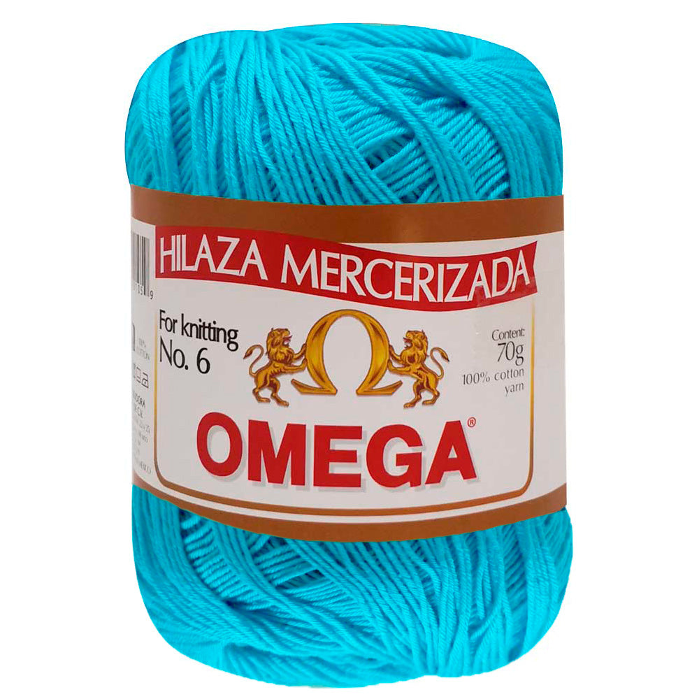 Hilaza Omega No. 6, marca Omega, MADEJA de 70g con 280m  ⭐