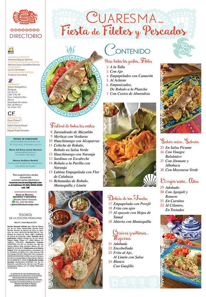 Tesoros de la Cocina Mexicana 14 - Fiesta de filetes y pescados - Formato Digital - ToukanMango
