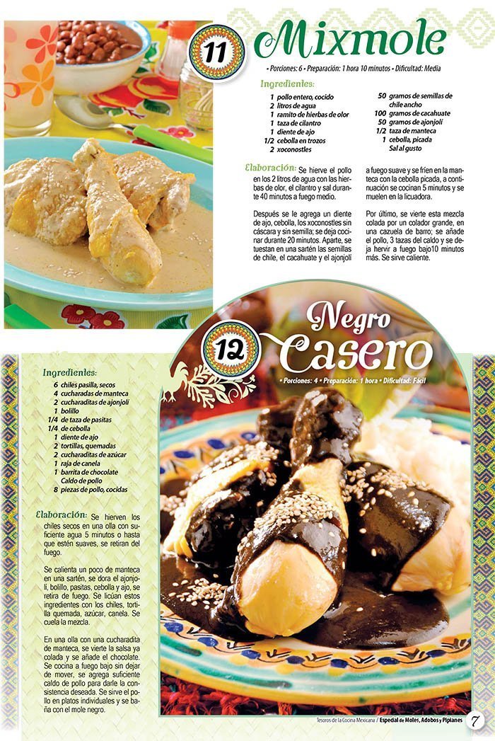 Tesoros de la Cocina Mexicana 15 - Especial de 60 Moles, Adobos y Pipianes - Formato Digital - ToukanMango