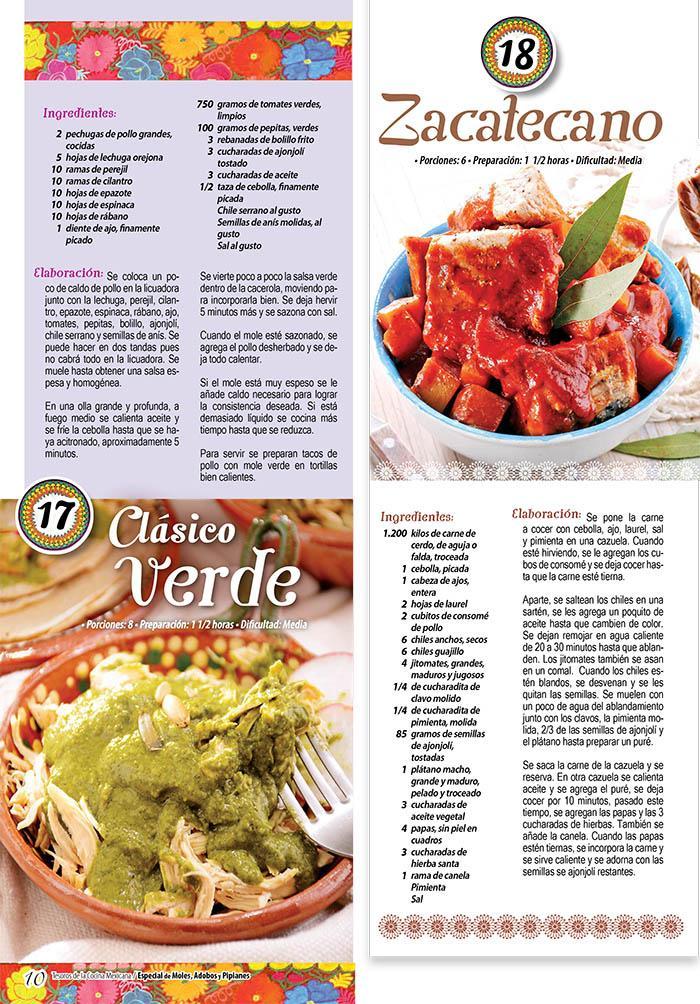 Tesoros de la Cocina Mexicana 15 - Especial de 60 Moles, Adobos y Pipianes - Formato Digital - ToukanMango