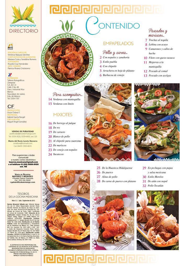 Tesoros de la Cocina Mexicana 12 - Mixiotes y empapelados - Formato Digital - ToukanMango