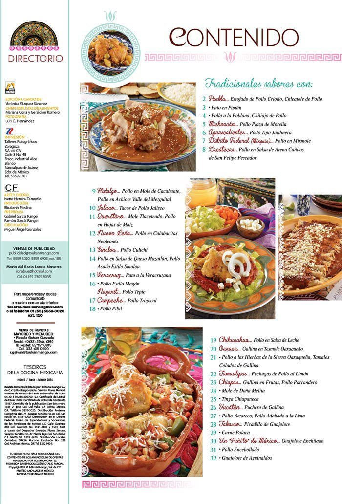 Tesoros de la Cocina Mexicana 9 - Tradicionales platillos con pollo, gallina, guajolote y pato - Formato Digital - ToukanMango