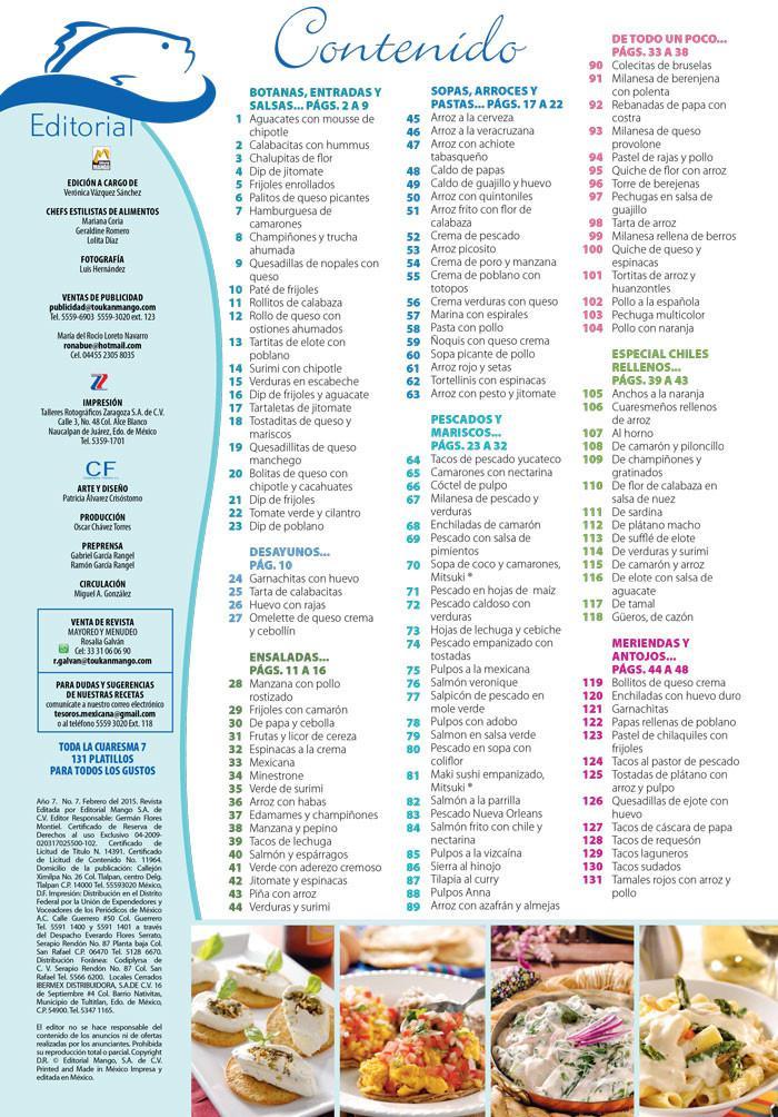 Toda la Cuaresma 7 - 131 Recetas llenas de sabor - Formato Digital - ToukanMango