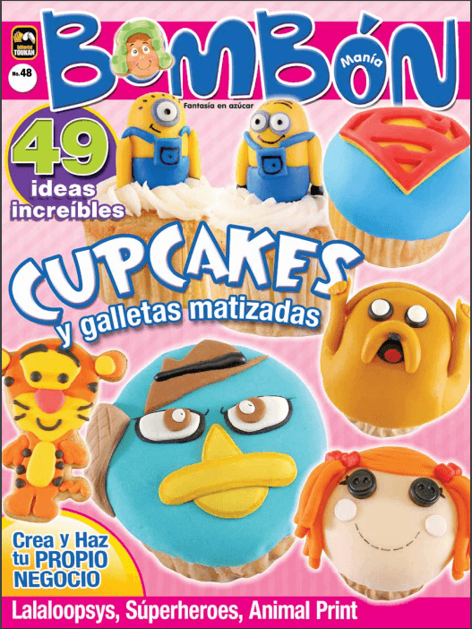 Bombonmania 48 - Cupcakes y galletas matizadas - Formato Digital - ToukanMango