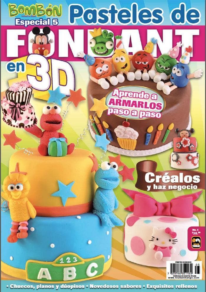 Bombonmania Especial 5 - Pasteles de fondant en 3D - Formato Digital - ToukanMango