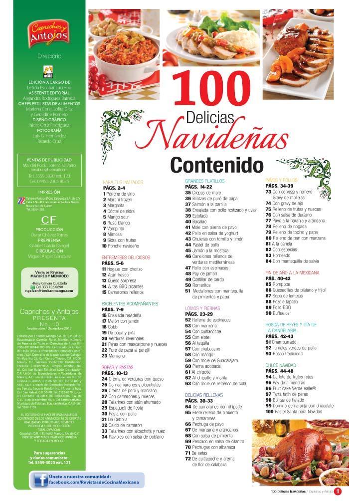Caprichos y Antojos Presenta 10 - 100 Delicias Navide̱as - Formato Digital - ToukanMango