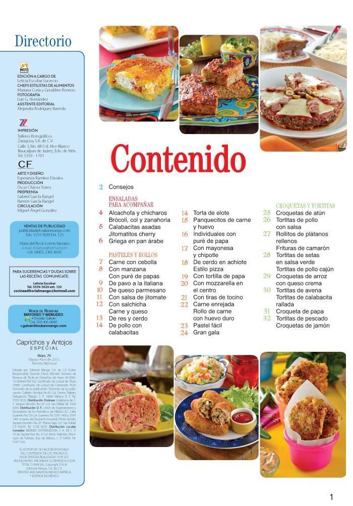 Caprichos y Antojos Especial 70 - Pasteles de carne, croquetas y tortitas - Formato Digital - ToukanMango