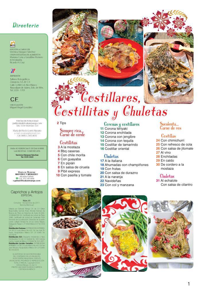 Caprichos y Antojos Especial 81 - Costillares, costillas y chuletas - Formato Digital - ToukanMango