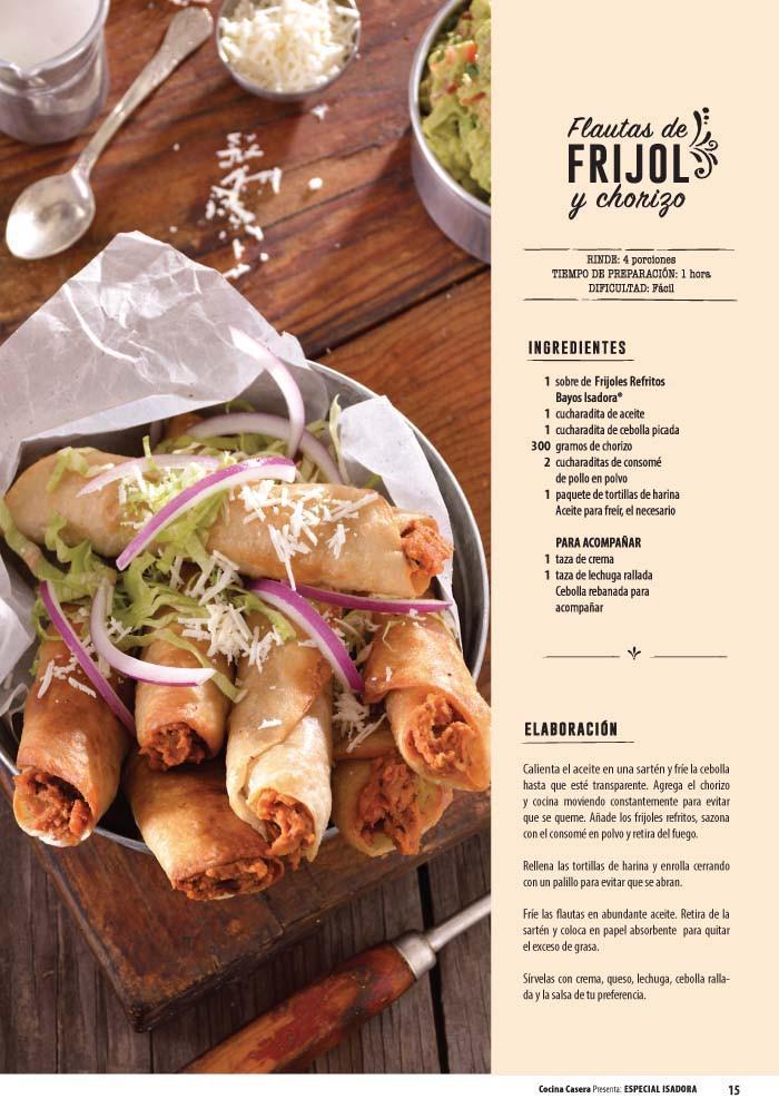 Cocina Casera Presenta 26 - Recetas hechas con frijoles Isadora - Formato Digital - ToukanMango