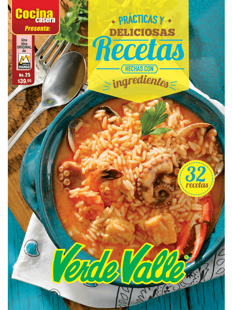 Cocina Casera Presenta 25 - PrÌÁcticas y deliciosas recetas hechas con Verde Valle - Formato Digital - ToukanMango