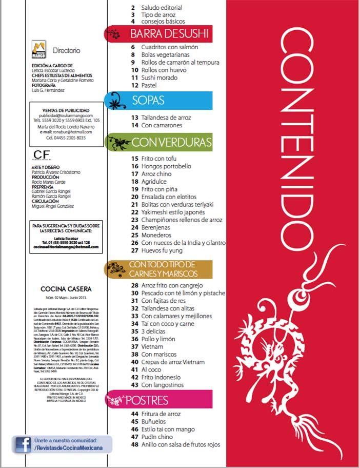 Cocina Casera 92 - Arroz con la sazÌ_n oriental - Formato Digital - ToukanMango