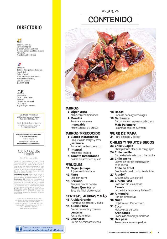 Cocina Casera Presenta 29 - 31 ricas recetas con productos Verde Valle - Formato Digital - ToukanMango