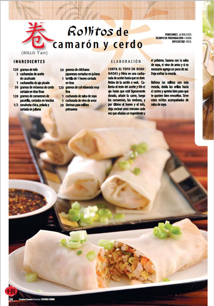 Cocina Casera Presenta 9 - Bufette Tradicional Comida China - Formato Digital - ToukanMango