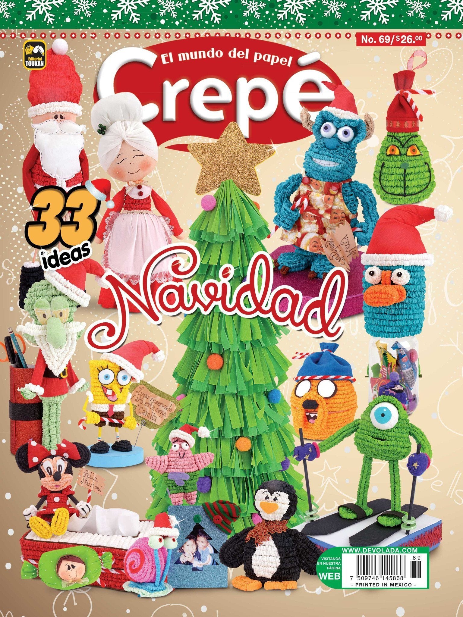 El Mundo del Papel Crep̩ 69 - Navidad - Formato Digital - ToukanMango