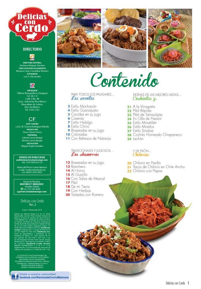 Delicias con cerdo 2 - Carnitas, chamorros y cochinitas - Formato Digital - ToukanMango