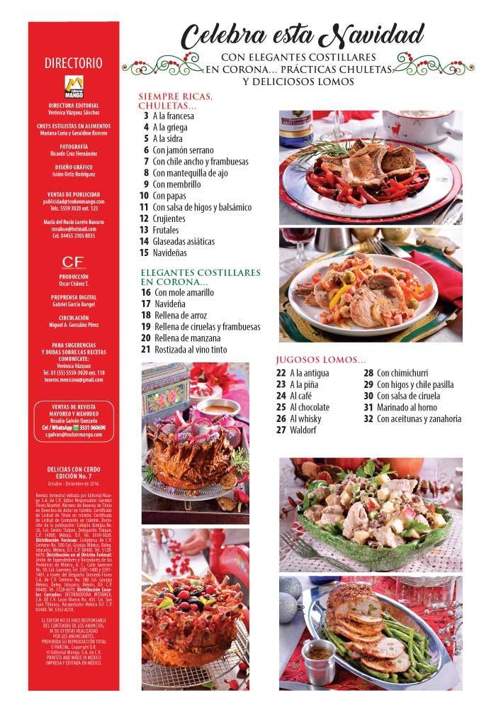 Delicias con cerdo 7 - Navidad con elegantes Costillares - Formato Digital - ToukanMango
