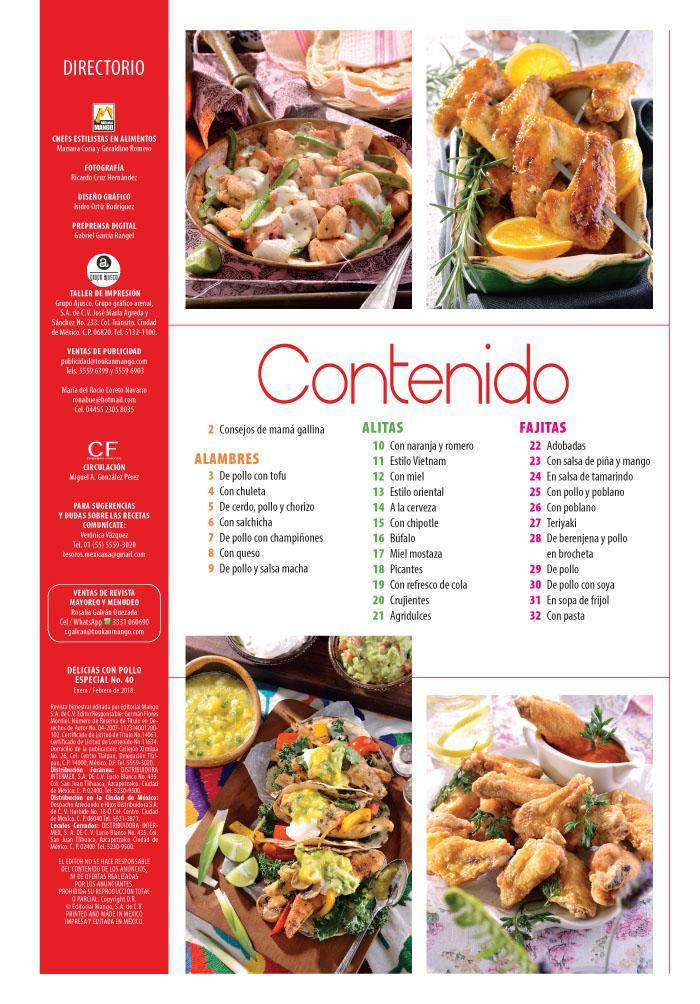 Delicias con Pollo Especial 40 - Alambres, alitas y fajitas - Fomato Digital - ToukanMango