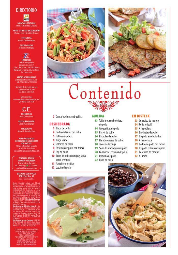 Delicias con Pollo Especial 35 - Guisos con Pechuga - Formato Digital - ToukanMango