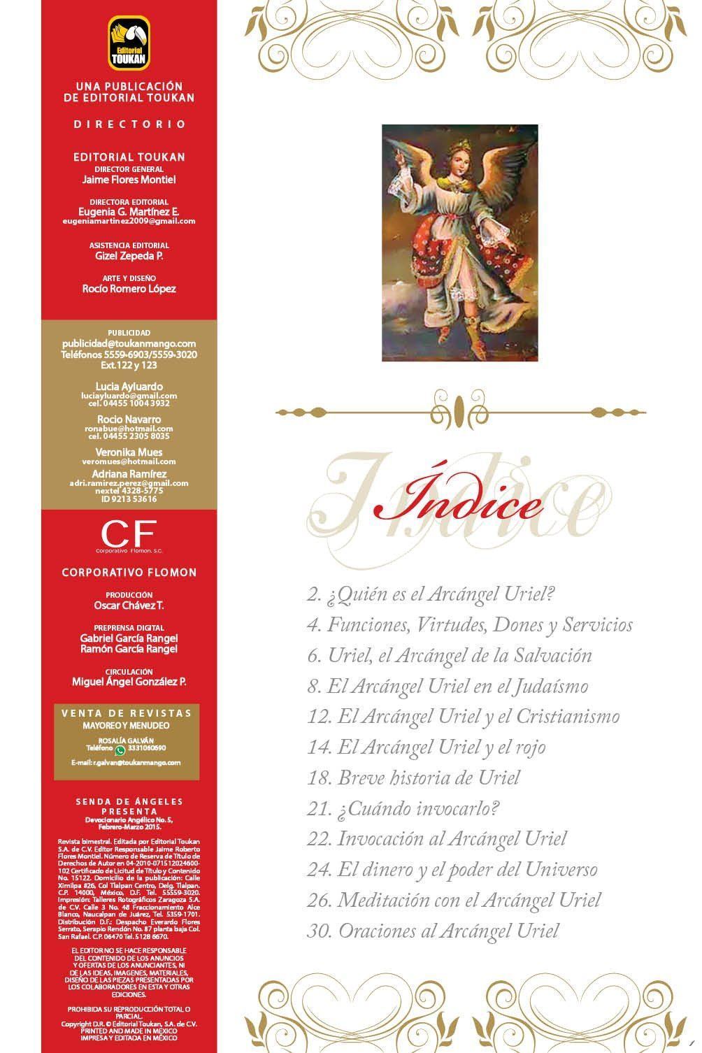 Senda de ́ngeles Devocionario 5 - San Uriel ArcÌÁngel - Formato Digital - ToukanMango