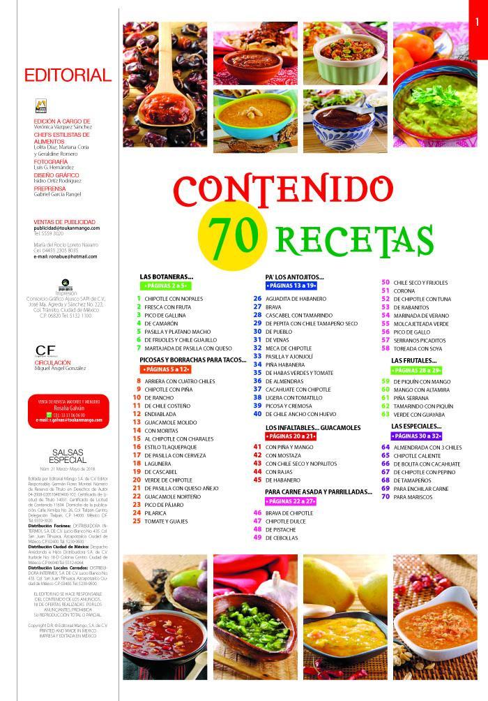 Irresistibles Salsas Especial 21 - Las 70 mÌÁs sabrosas, picosas y 100% mexicanas - Formato Digital - ToukanMango