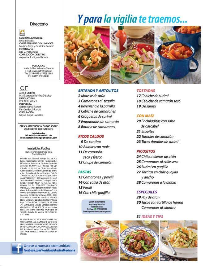 Irresistibles Platillos 78 - PrÌÁctica y deliciosa Vigilia - Formato Digital - ToukanMango