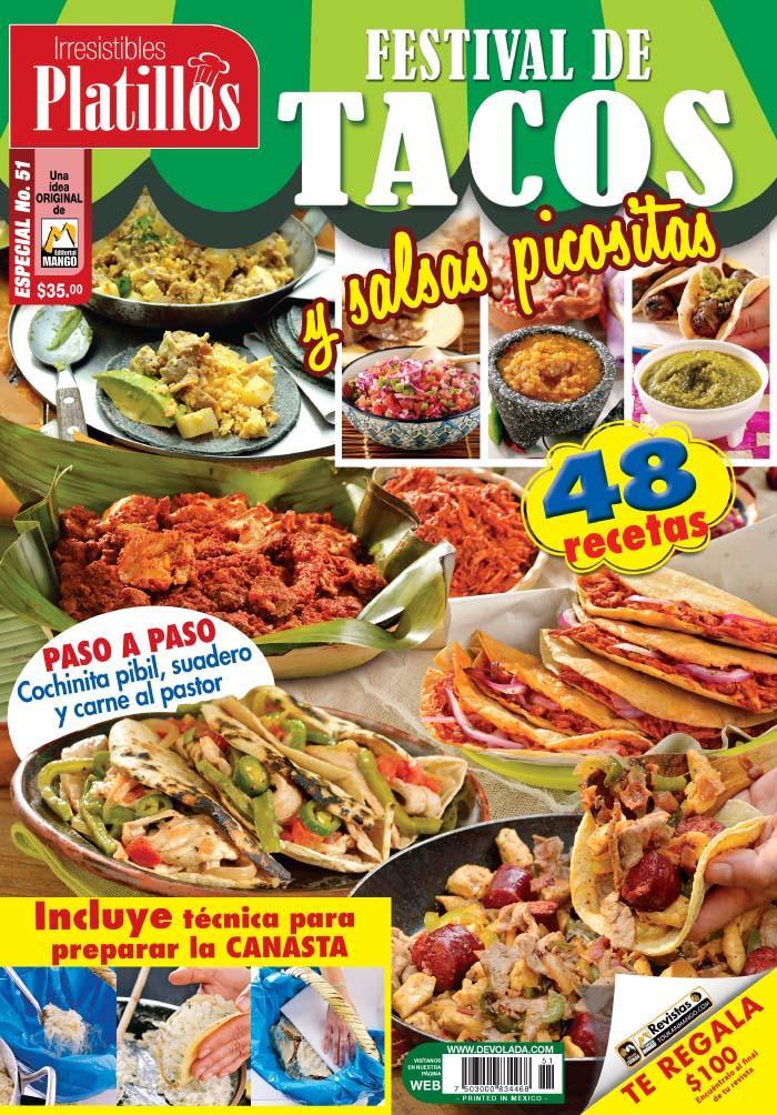 Irresistibles Platillos Especial 51 - Festival de Tacos - Formato Digital - ToukanMango