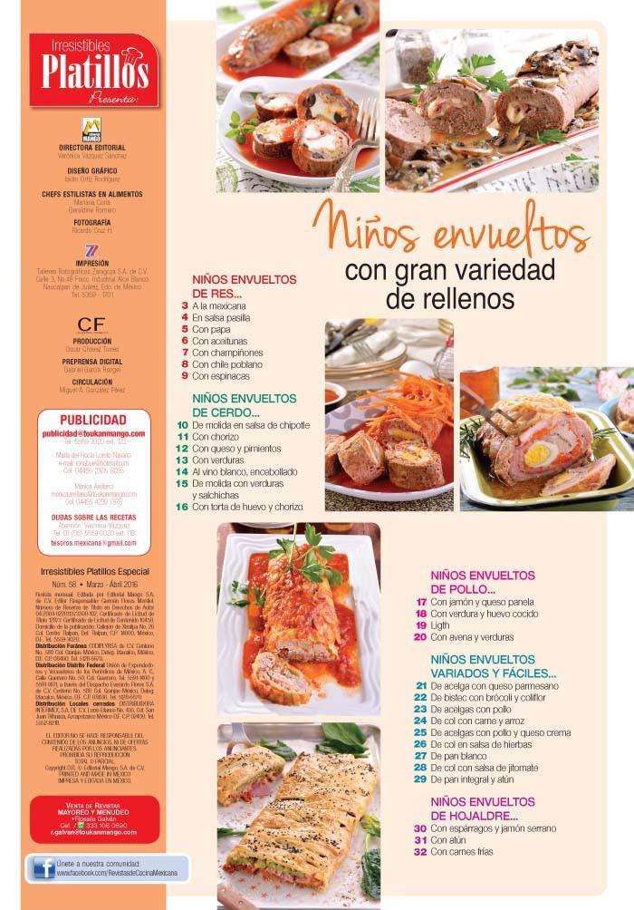 Irresistibles Platillos Especial 58 - Ni̱os envueltos gran variedad - Formato Digital - ToukanMango