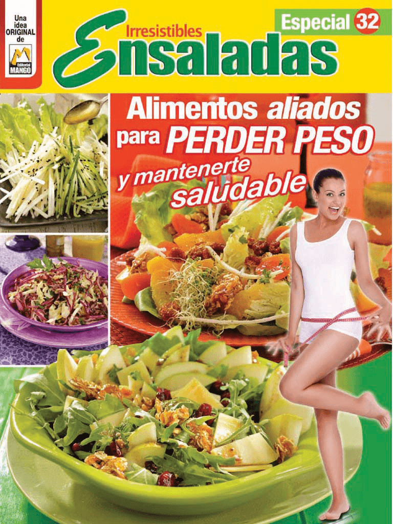 Irresistibles Ensaladas Especial 32 - Alimentos aliados para perder peso - Formato Digital - ToukanMango