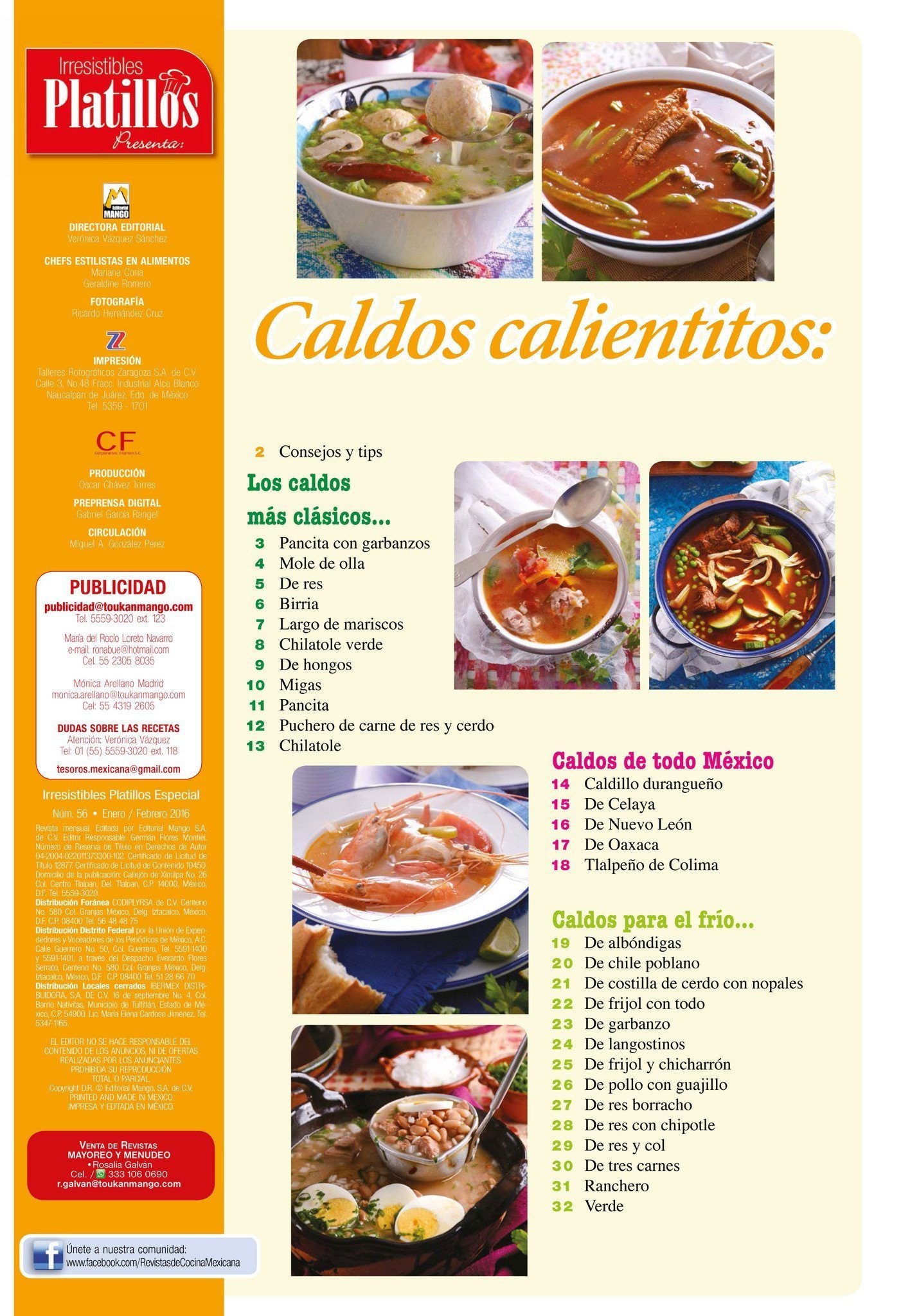 Irresistibles Platillos Especial 56 - Caldos calientitos - Formato Digital - ToukanMango