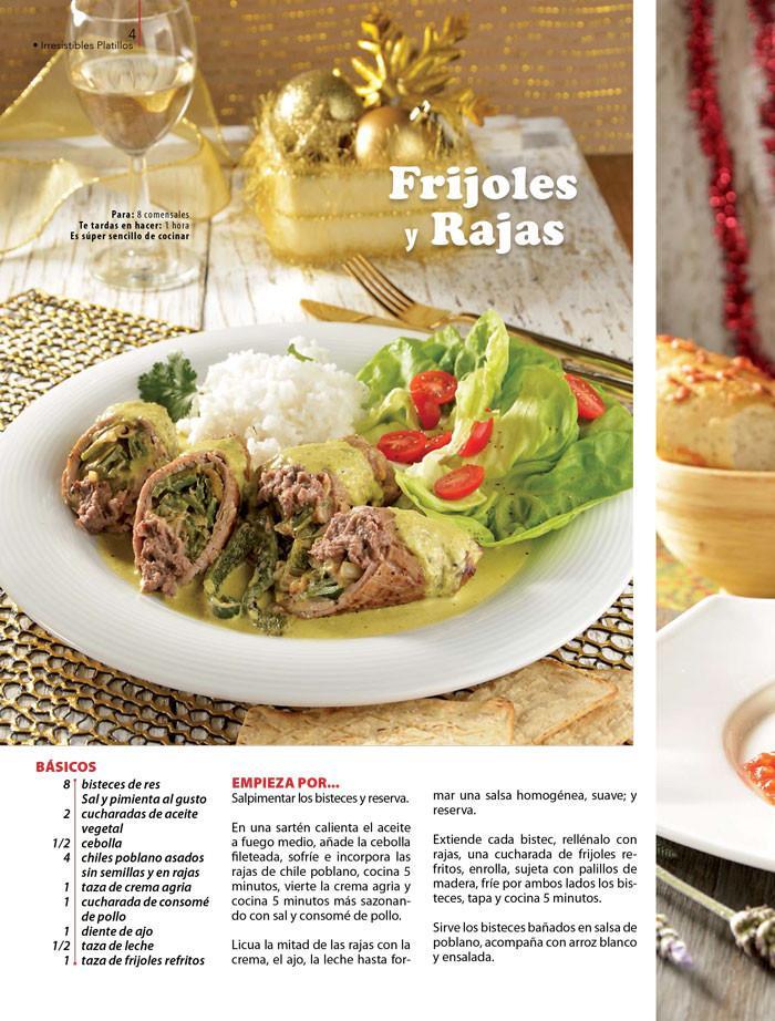 Irresistibles Platillos 77 - Bisteces rellenos para esta Navidad - Formato Digital - ToukanMango