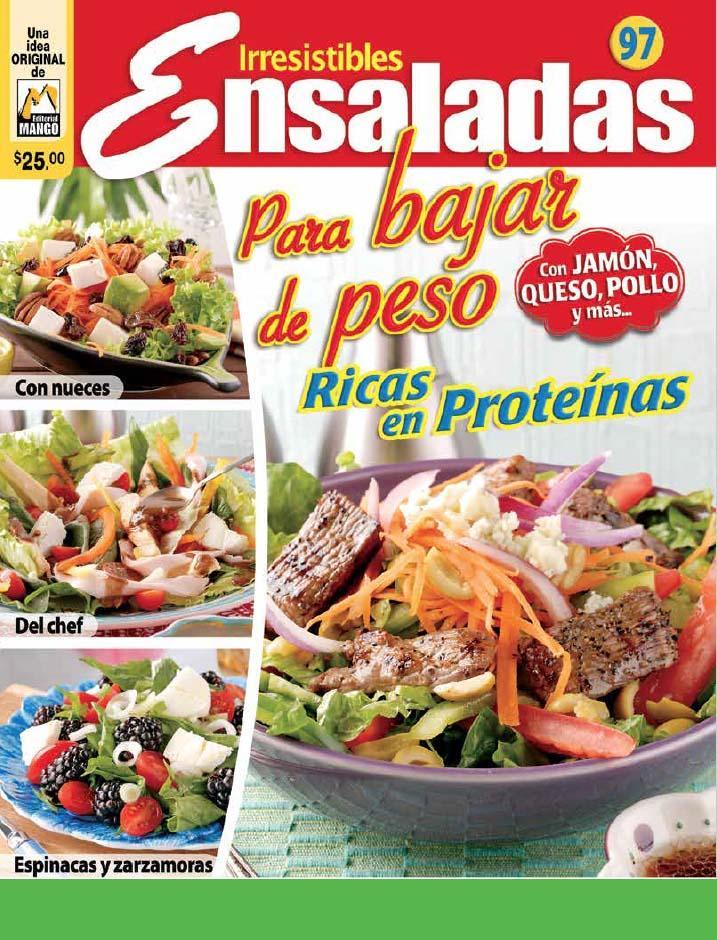 Irresistibles Ensaladas 97 - Para bajar de peso ricas en proteÌ_nas - Formato Digital - ToukanMango