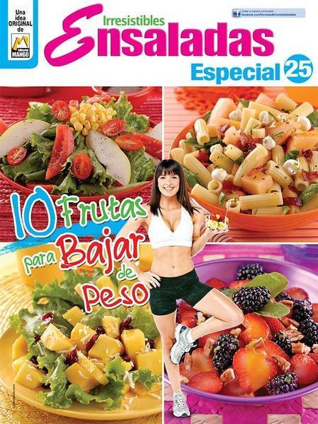 Irresistibles Ensaladas Especial 25 - 10 frutas para bajar de peso - Formato Digital - ToukanMango