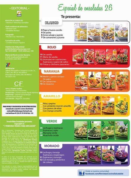 Irresistibles Ensaladas Especial 26 - 7 verduras verdes para adelgazar - Formato Digital - ToukanMango