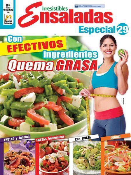 Irresistibles Ensaladas Especial 29 - Con efectivos ingredientes quema grasa - Formato Digital - ToukanMango