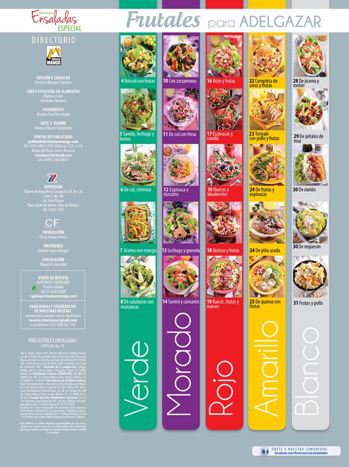 Irresistibles Ensaladas Especial 39 - Frutales para adelgazar - Formato Digital - ToukanMango