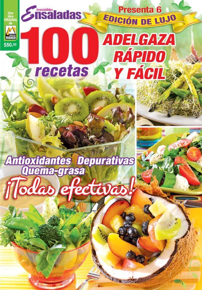 Irresistibles Ensaladas Presenta 6 - 100 Recetas Adelgaza rÌÁpido y fÌÁcil - Formato Digital - ToukanMango