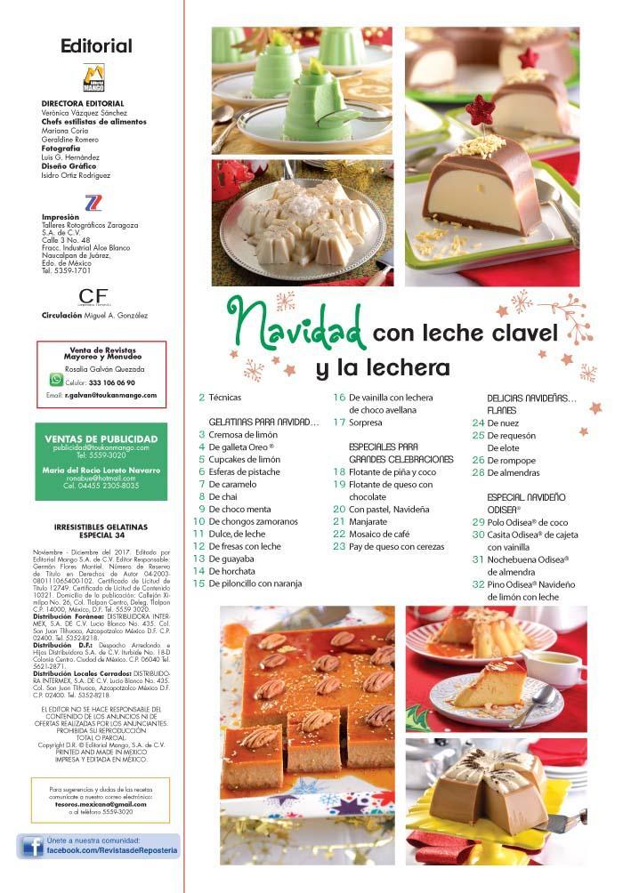 Irresistibles Gelatinas Especial No. 34 - Navidad con leche clavel y la lechera - Formato Digital - ToukanMango