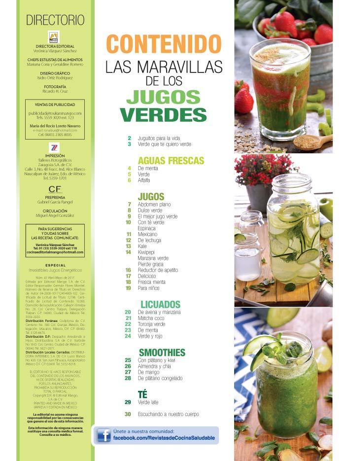 Irresistibles Jugos Especial 41 - Las Maravillas de los Jugos Verdes - Formato Digital - ToukanMango