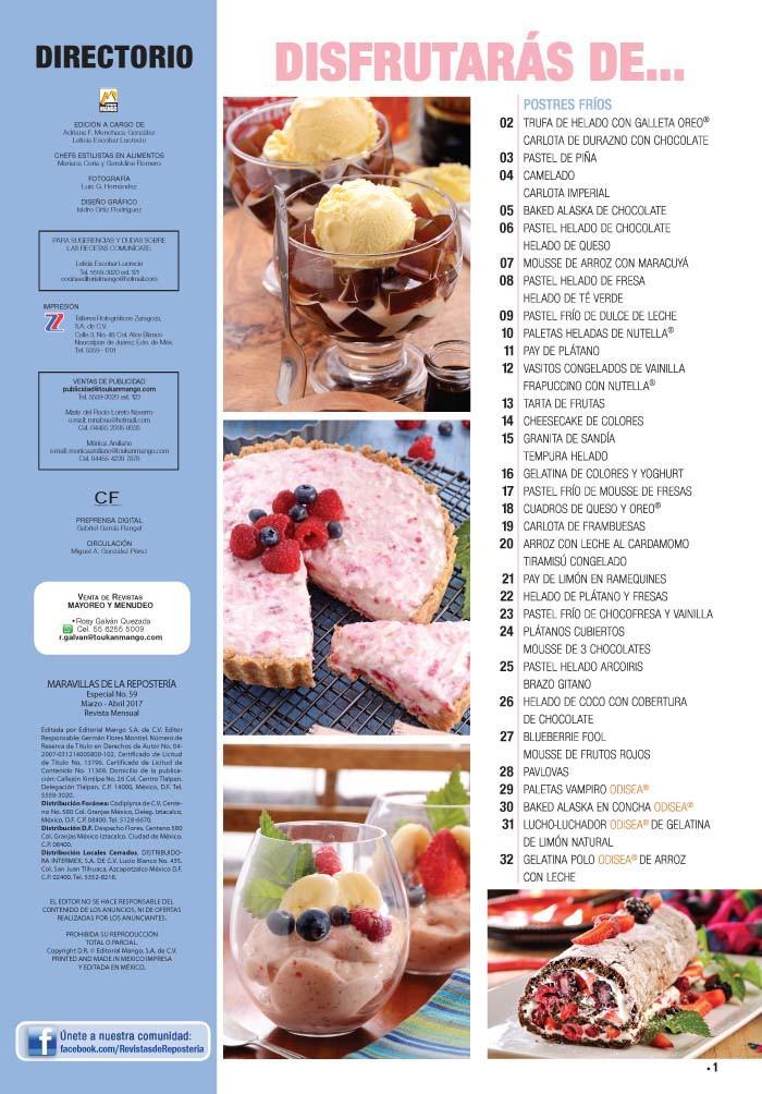 Maravillas de la ReposterÌ_a Especial 59 - Postres ligeros y refrescantes - Formato Digital - ToukanMango