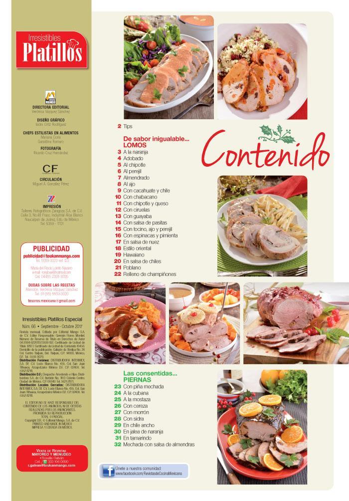 Irresistibles Platillos Especial 66 - Lomos y piernas Lo mejor de la Navidad -  Formato Digital - ToukanMango