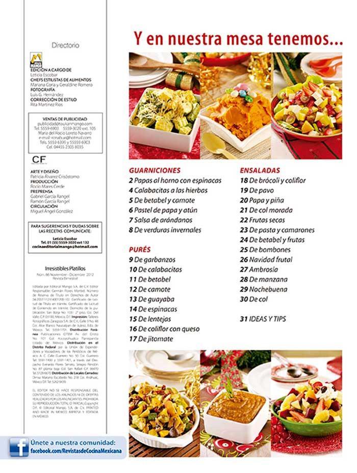 Irresistibles Platillos 66 - Pur̩s, ensaladas y guarniciones para Navidad - Formato Digital - ToukanMango