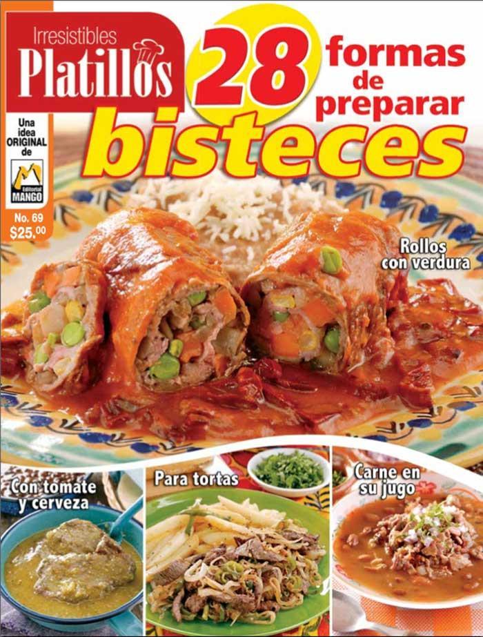 Irresistibles Platillos 69 - 28 formas de preparar bisteces - Formato Digital - ToukanMango