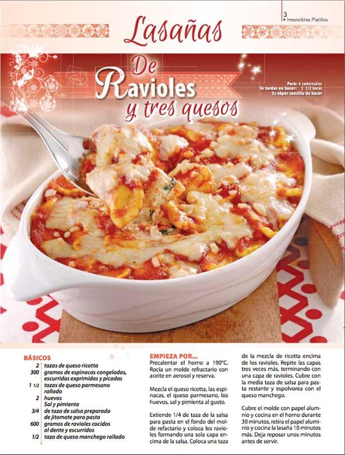 Irresistibles Platillos 71 - Lasa̱as, ravioles y canelones - Formato Digital - ToukanMango
