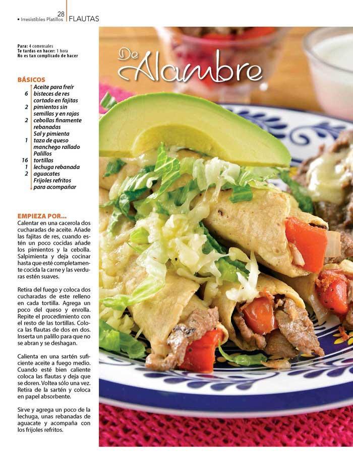 Irresistibles Platillos 74 - Flautas y tostadas - Formato Digital - ToukanMango